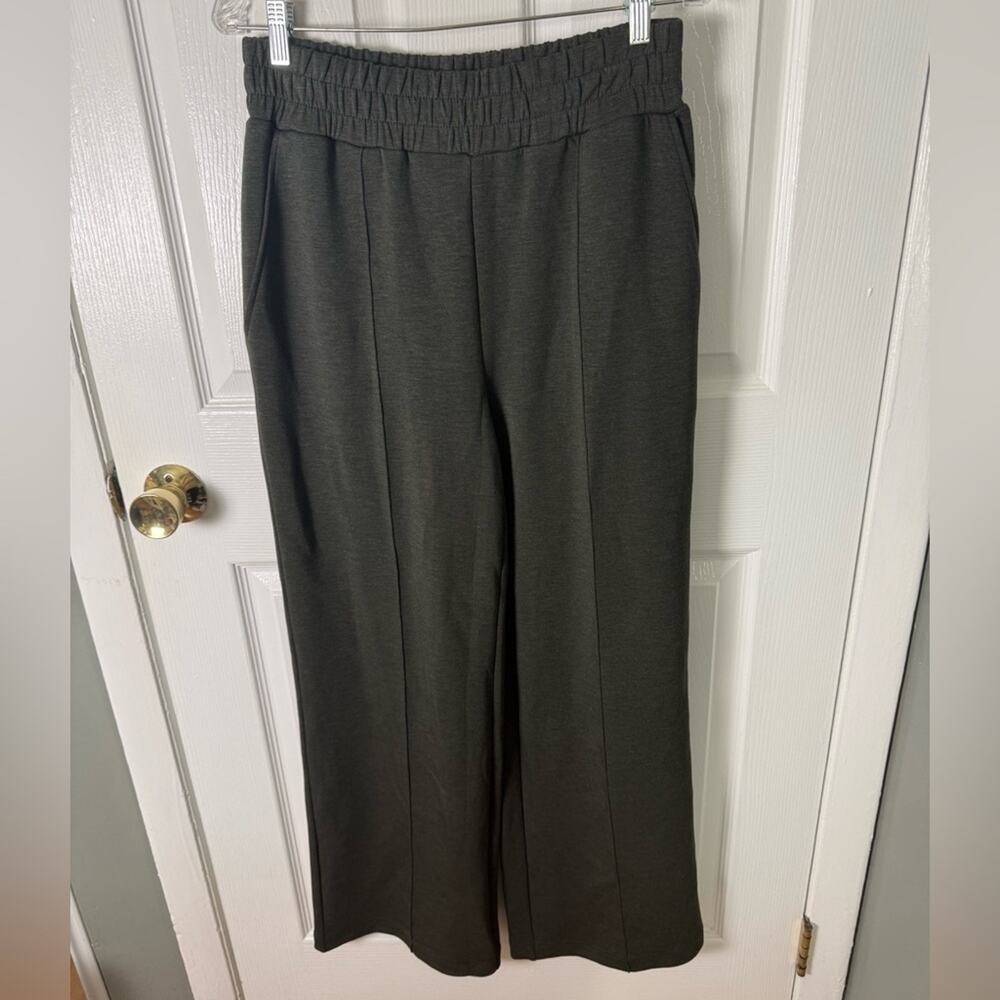 Varley The Wide Leg Pant 30 in Olive Marl M - Picture 2 of 6